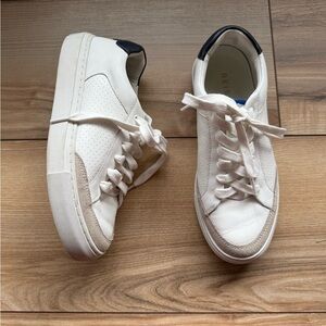 REISS Ashley Sneaker In Blue/ White